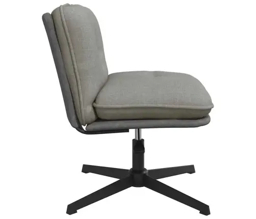Biroja Krēsls, Grozāms, Gaiši Pelēks Audums Vidaxl