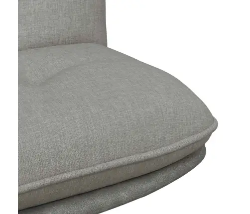 Biroja Krēsls, Grozāms, Gaiši Pelēks Audums Vidaxl