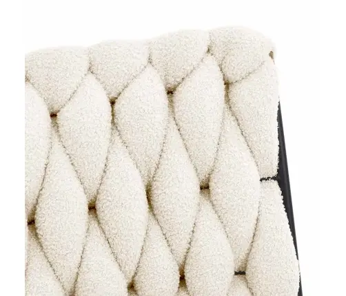 Pasukamas Biuro Kėdės Kreminis Garbanotas Vilnos Audinys