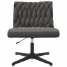 Pasukamas Biuro Kėdės Tamsiai Pilka Garbanotas Vilnos Audinys