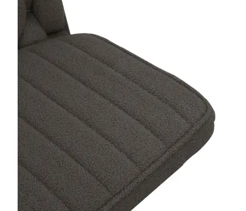 Pasukamas Biuro Kėdės Tamsiai Pilka Garbanotas Vilnos Audinys