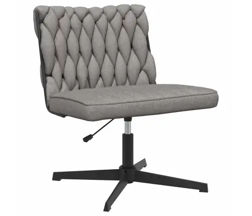 Biroja Krēsls, Grozāms, Gaiši Pelēks Audums Vidaxl