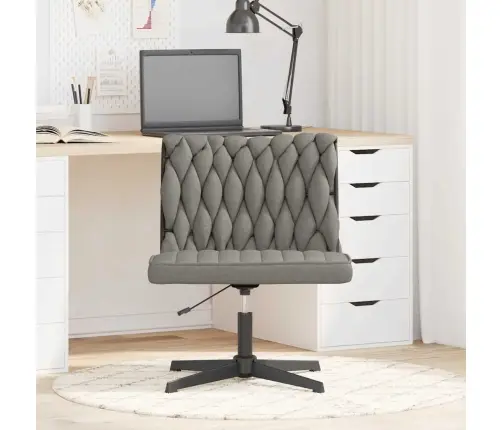 Biroja Krēsls, Grozāms, Gaiši Pelēks Audums Vidaxl