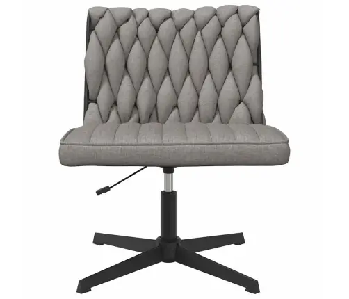 Biroja Krēsls, Grozāms, Gaiši Pelēks Audums Vidaxl