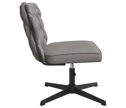 Biroja Krēsls, Grozāms, Gaiši Pelēks Audums Vidaxl