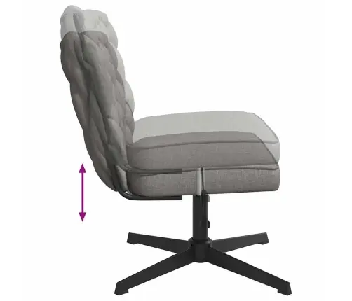 Biroja Krēsls, Grozāms, Gaiši Pelēks Audums Vidaxl