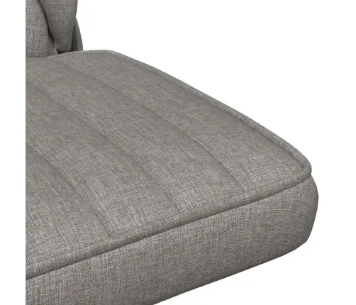Biroja Krēsls, Grozāms, Gaiši Pelēks Audums Vidaxl
