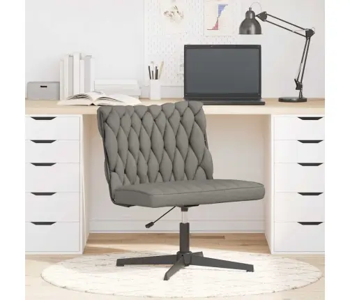 Biroja Krēsls, Grozāms, Gaiši Pelēks Audums Vidaxl