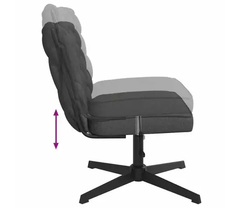 Biroja Krēsls, Tumši Pelēks Audums Vidaxl