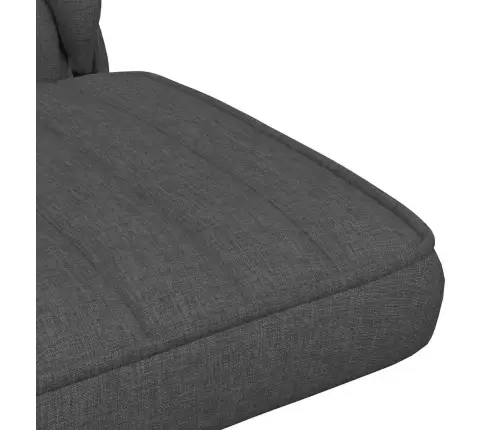 Biroja Krēsls, Tumši Pelēks Audums Vidaxl