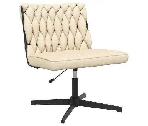 Pasukama Biuro Kėdė, Kreminės Spalvos, Audinys