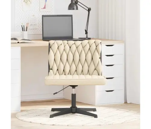 Pasukama Biuro Kėdė, Kreminės Spalvos, Audinys