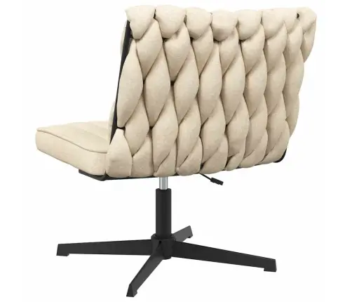 Pasukama Biuro Kėdė, Kreminės Spalvos, Audinys