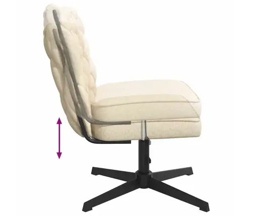 Pasukama Biuro Kėdė, Kreminės Spalvos, Audinys