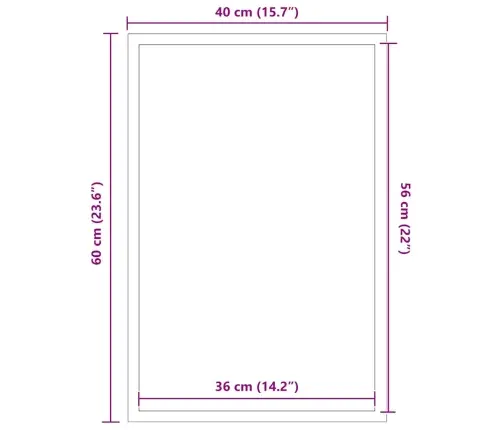 Durvju Paklājs, Antracītpelēks, 40X60 Cm Vidaxl