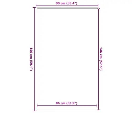 Uksematt, Antratsiithall, 90 X 150 Cm