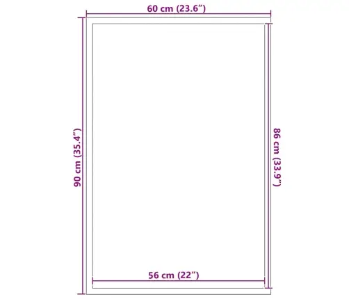 Durvju Paklājs, Brūns, 60X90 Cm Vidaxl