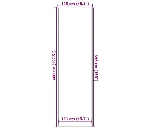 Uksematt, Pruun, 115 X 400 Cm