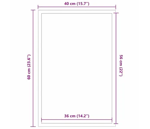 Durų Kilimėlis Juoda Ir Pilka 40 X 60 Cm Polipropilenas Ir Pvc