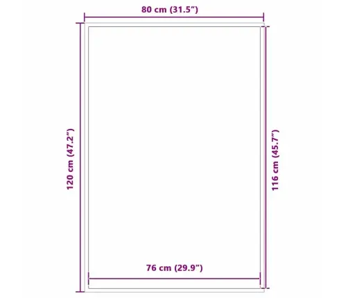 Durvju Paklājs Melns Un Pelēks 80 X 120 Cm Polipropilēns, Pvc Vidaxl