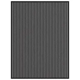 Uksematt Triip Must Ja Hall 90X120 Cm