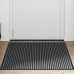 Uksematt Triip Must Ja Hall 90X150 Cm