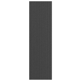Durų Kilimėlis, Juodos Ir Pilkos Spalvos, 115X400cm Dryžuotas