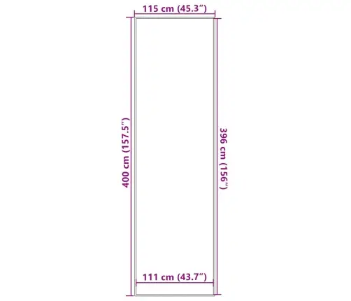 Uksematt, Triibuline, Must Ja Hall, 115 X 400 Cm