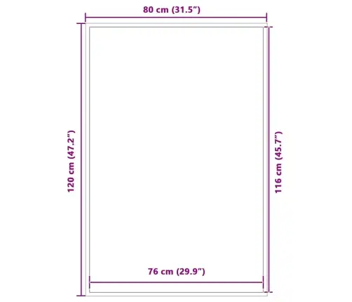Durvju Paklājs, Melns, 80X120 Cm Vidaxl Durvju Paklājs, Melns, 80X120 Cm Vidaxl