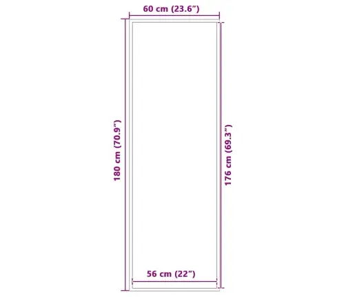 Uksematt, Antratsiithall, 60 X 180 Cm