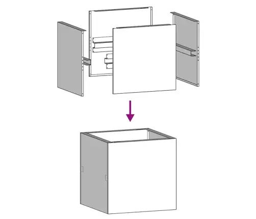 Stādītājs Melns 40X40X40 Cm Auksti Velmēts Tērauds Vidaxl