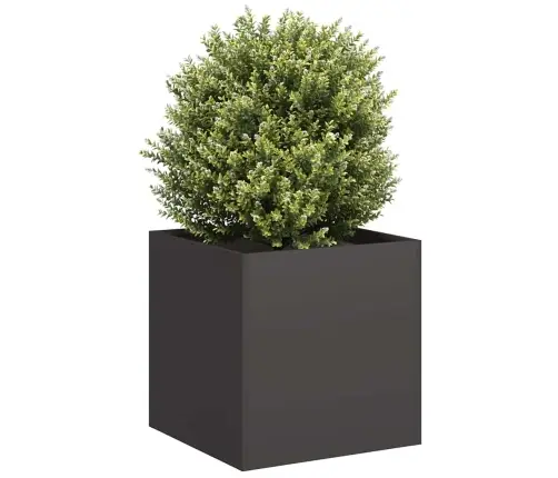 Stādītājs Melns 40X40X40 Cm Auksti Velmēts Tērauds Vidaxl