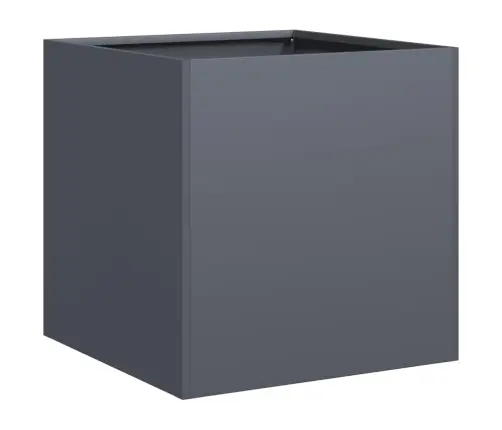 Puķu Kaste, Pelēka, 40X40X40 Cm, Auksti Velmēts Tērauds Vidaxl