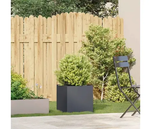 Puķu Kaste, Pelēka, 40X40X40 Cm, Auksti Velmēts Tērauds Vidaxl