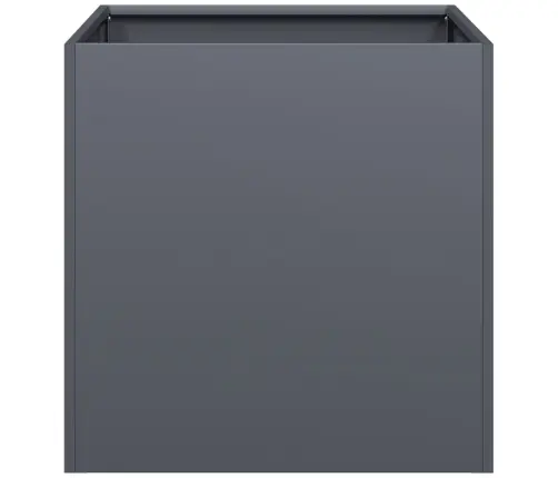 Puķu Kaste, Pelēka, 40X40X40 Cm, Auksti Velmēts Tērauds Vidaxl