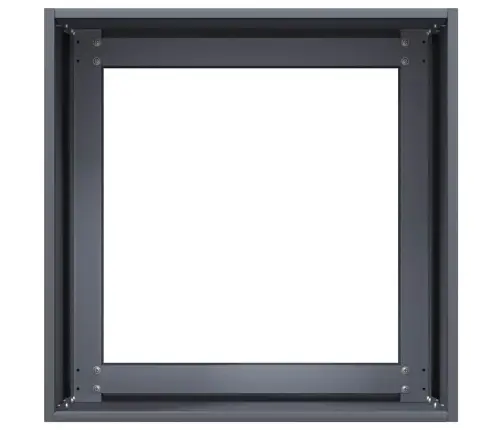 Puķu Kaste, Pelēka, 40X40X40 Cm, Auksti Velmēts Tērauds Vidaxl