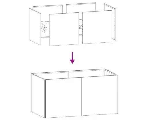 Lovelis, 80X40X40cm Nerūdijantis Plienas