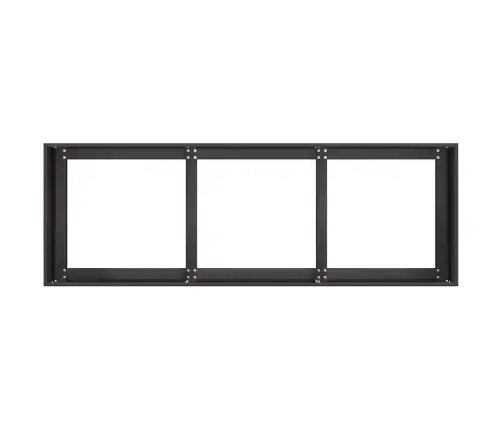 Puķu Kaste, Melna, 120X40X40 Cm, Auksti Velmēts Tērauds Vidaxl