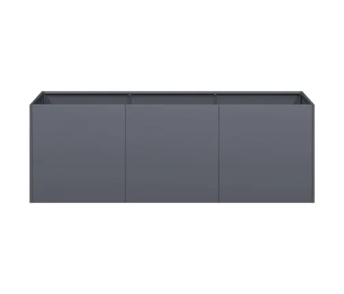 Puķu Kaste, Pelēka, 120X40X40 Cm, Auksti Velmēts Tērauds Vidaxl