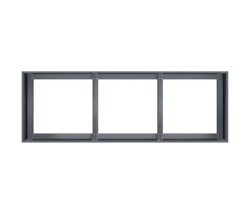 Puķu Kaste, Pelēka, 120X40X40 Cm, Auksti Velmēts Tērauds Vidaxl