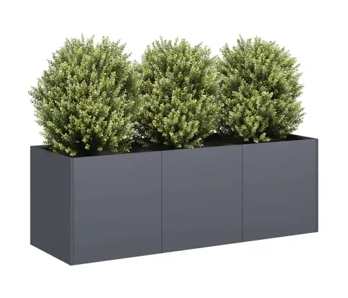 Puķu Kaste, Pelēka, 120X40X40 Cm, Auksti Velmēts Tērauds Vidaxl