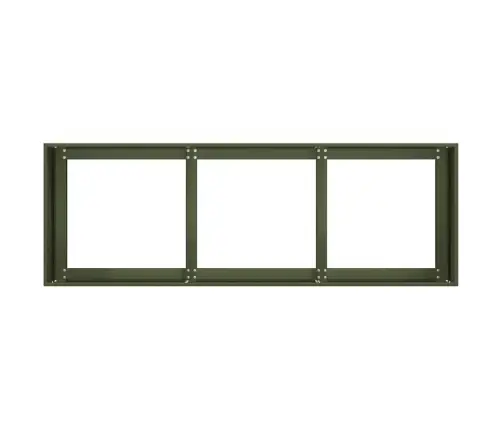 Taimekast, Oliiviroheline, 120X40X40 cm Külmvalts Teras