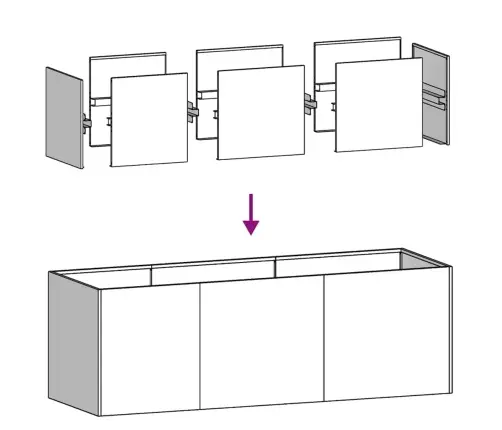 Puķu Kaste, 120X40X40 Cm, Nerūsējošs Tērauds Vidaxl