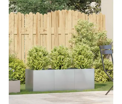 Puķu Kaste, 120X40X40 Cm, Cinkots Tērauds Vidaxl