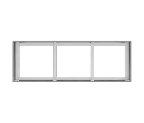 Puķu Kaste, 120X40X40 Cm, Cinkots Tērauds Vidaxl