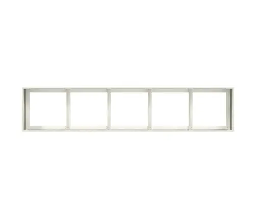 Taimekast, Valge, 200X40X40 cm Külmvalts Teras