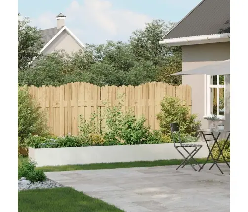 Puķu Kaste, Balta, 360X40X40 Cm, Auksti Velmēts Tērauds Vidaxl