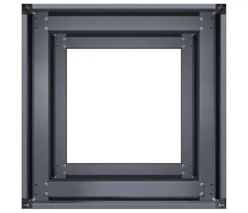 Puķu Kaste, Pelēka, 40X40X80 Cm, Auksti Velmēts Tērauds Vidaxl