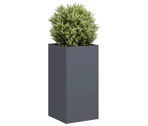 Puķu Kaste, Pelēka, 40X40X80 Cm, Auksti Velmēts Tērauds Vidaxl