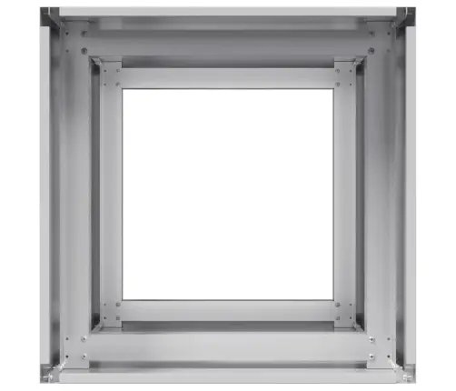 Puķu Kaste, 40X40X80 Cm, Cinkots Tērauds Vidaxl